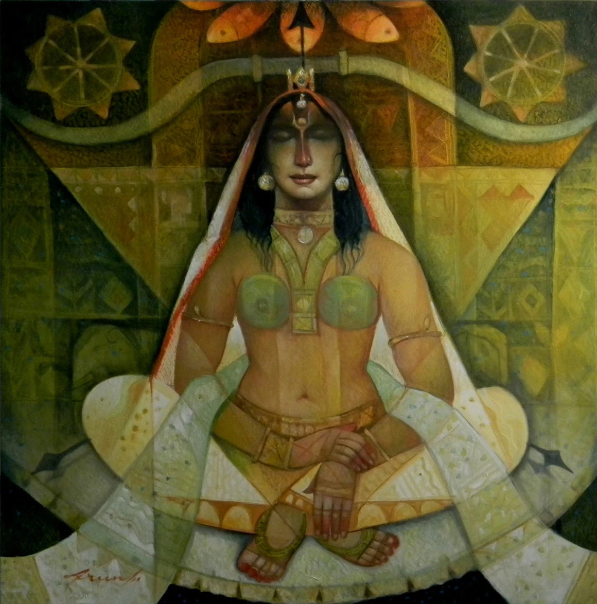 Droupadee in Meditation
