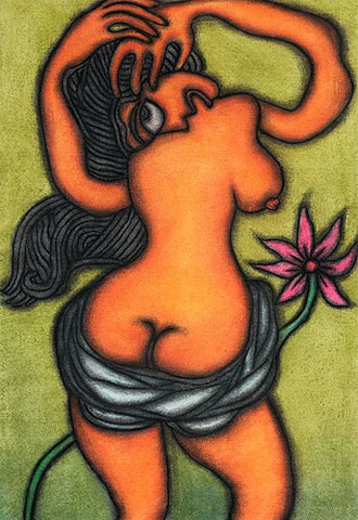 Lady with Flower