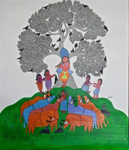 Krishna With Cow
